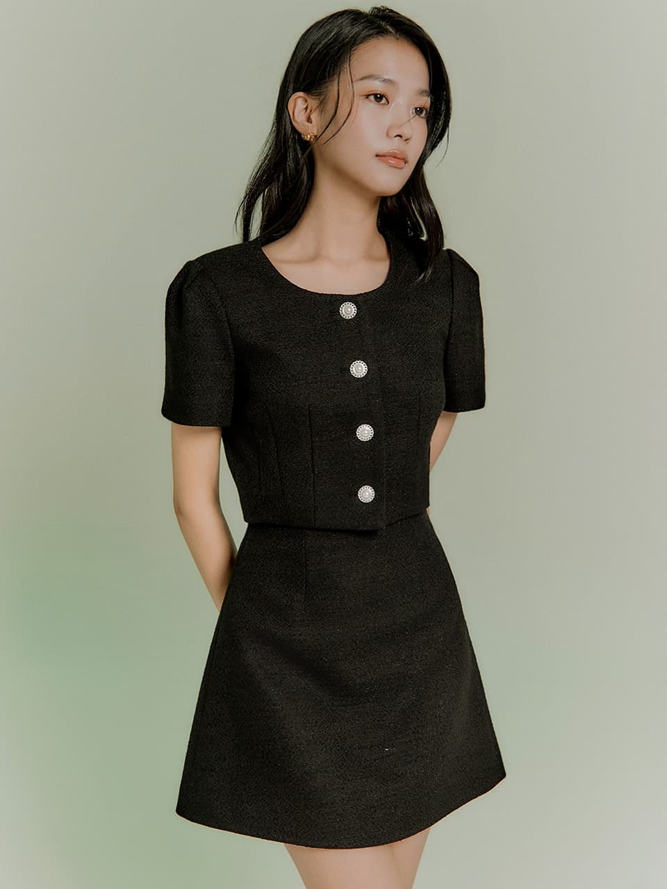 Mona tweed jacket(2colors)