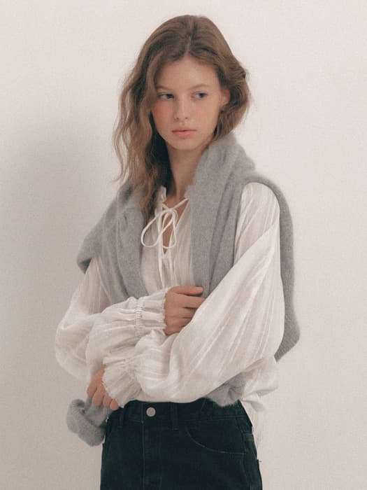 Pure Half Neck Blouse