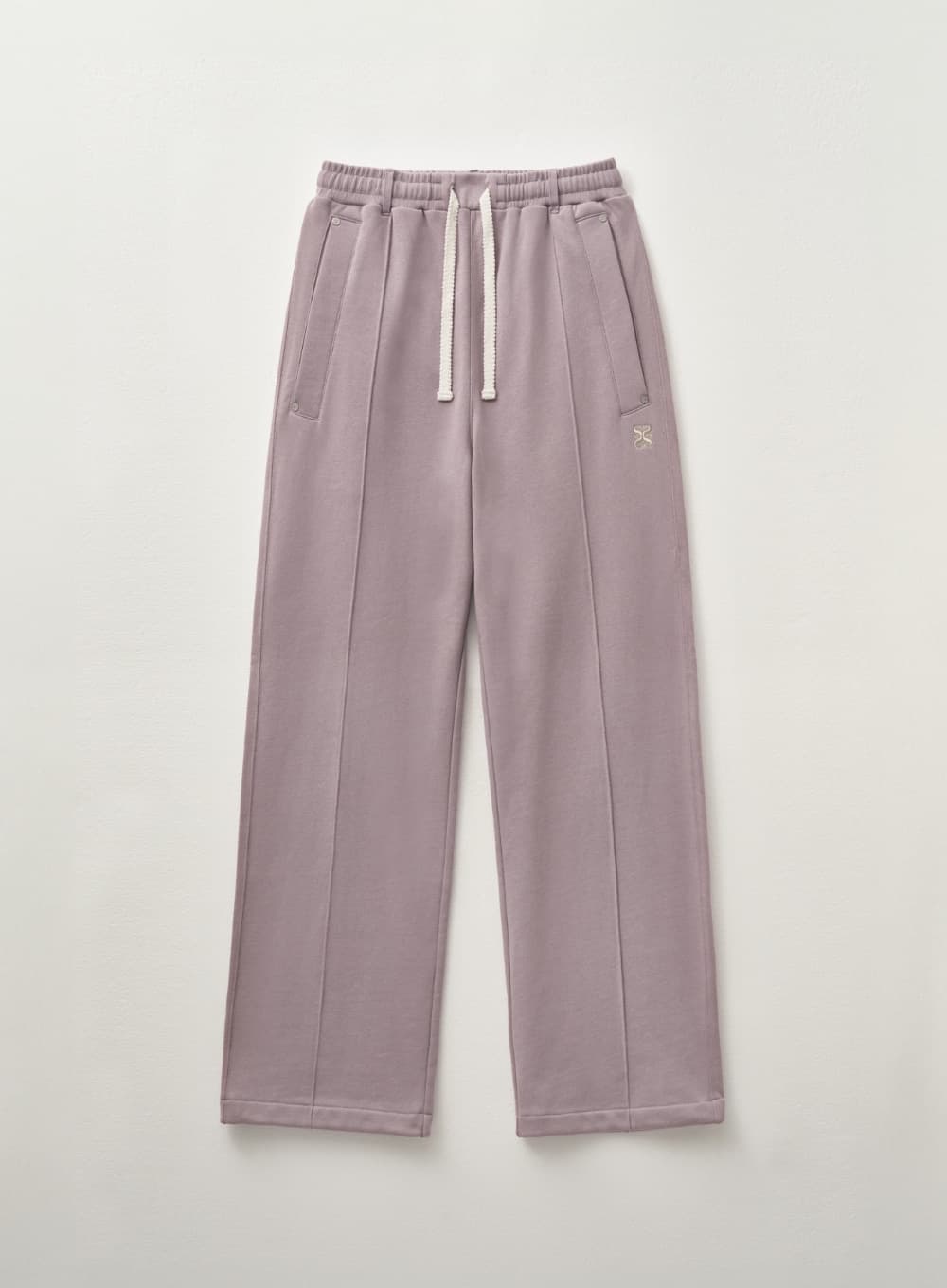 (W) Teo Cotton Banding Sweatpants - Purple