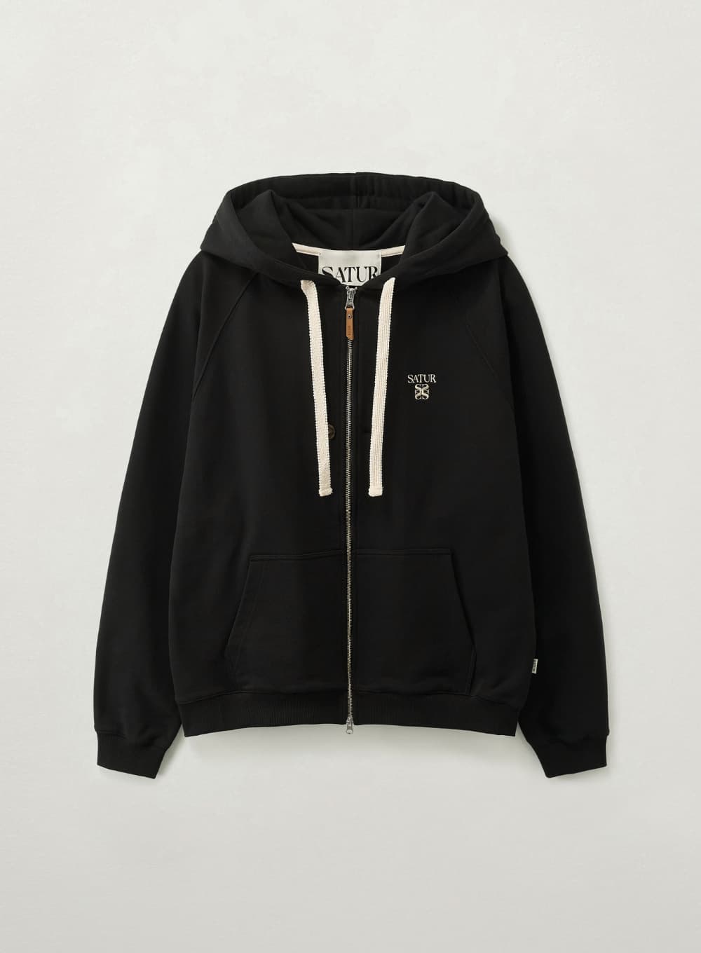 Loren Small Logo Hood Zip-up - Black