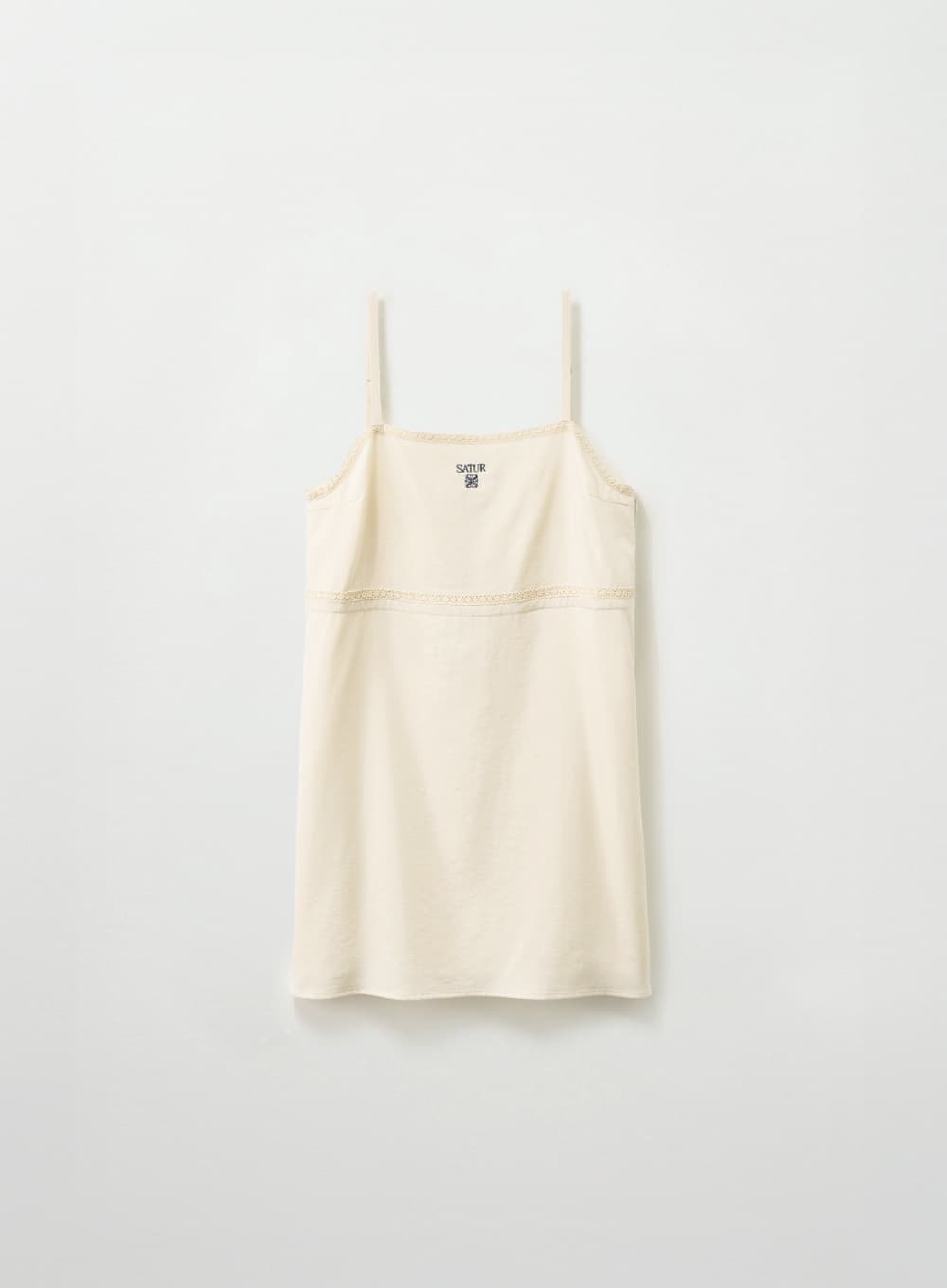 (W) Taping Flare One-piece - Cream