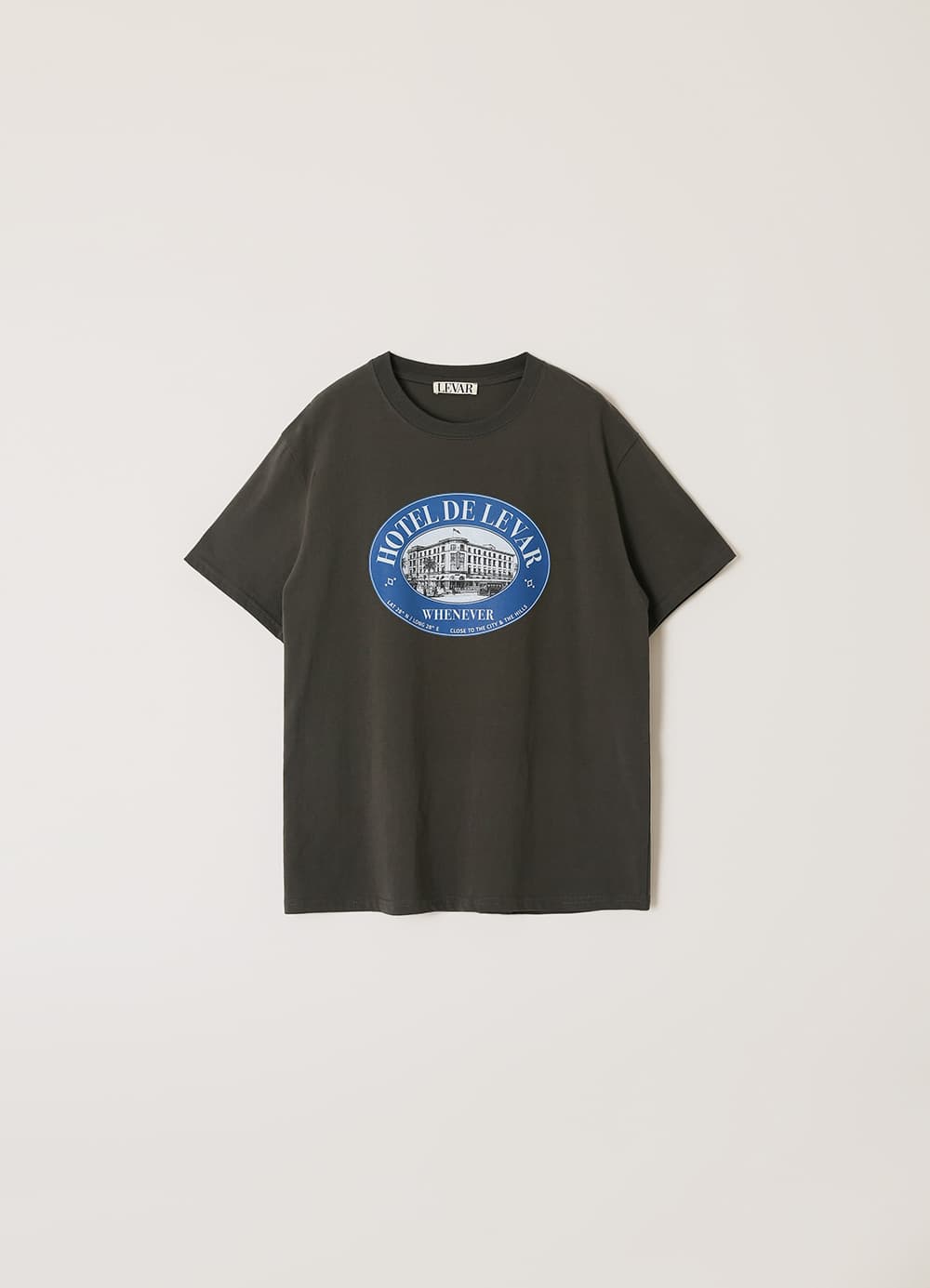 Hotel De Levar T-Shirt - Charcoal