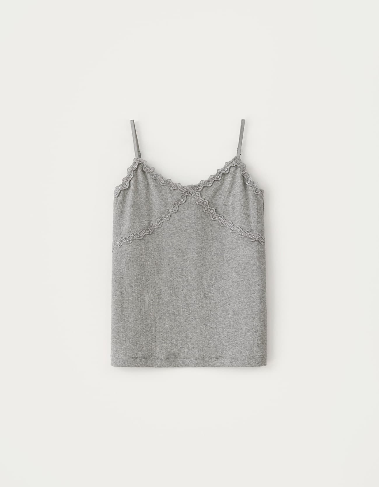 Voe Lace Sleeveless - Grey