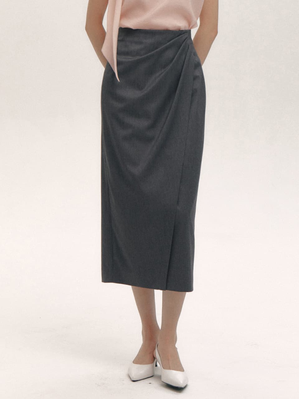 Diana Drape Skirt(3color)