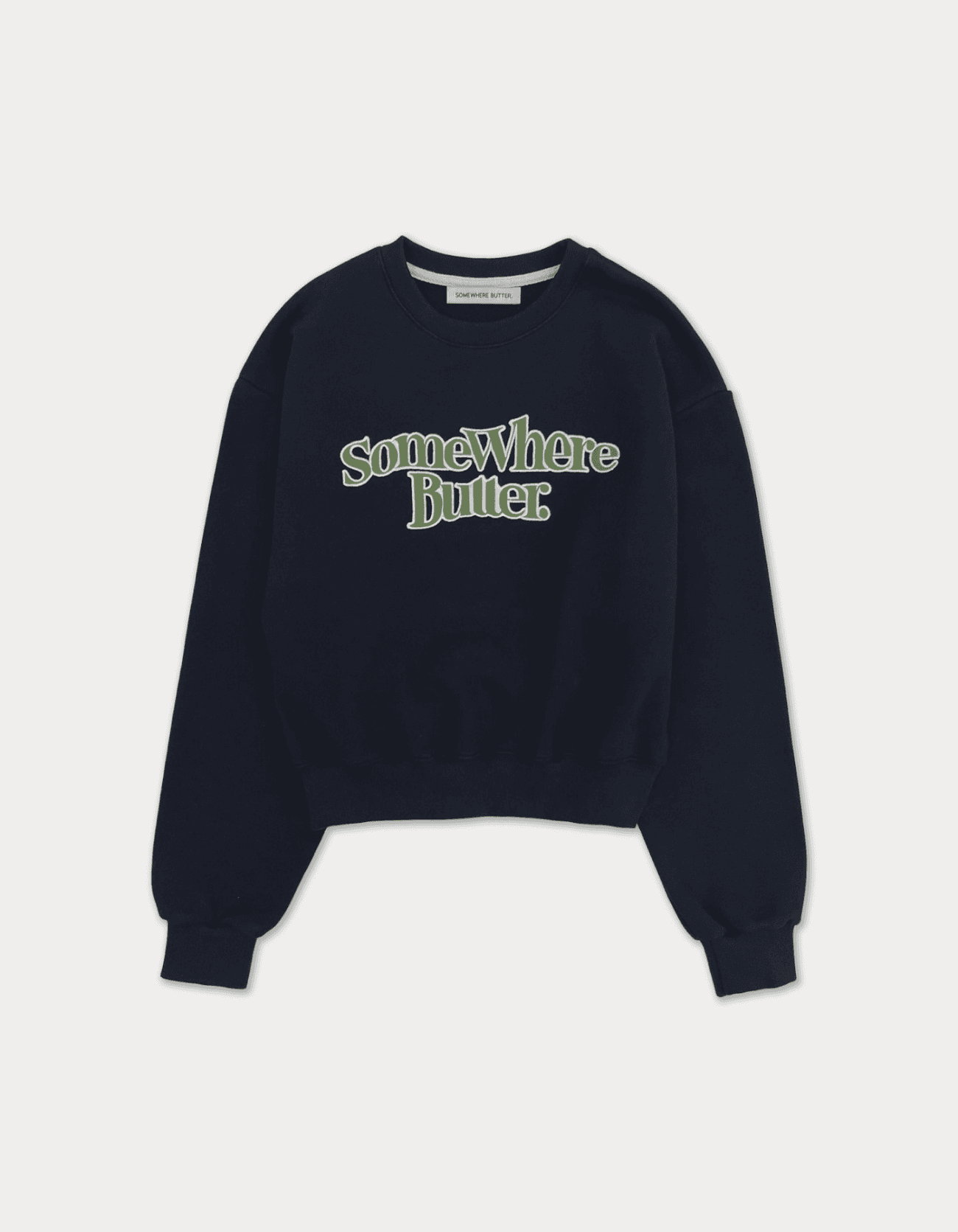 new wave logo sweatshirt - navy