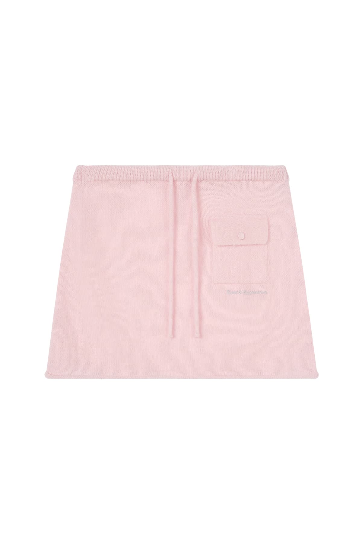 POCKET KNIT SKIRT - PINK
