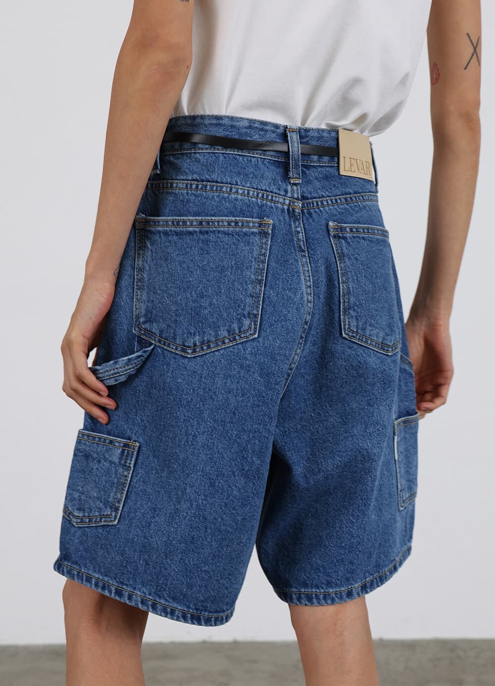 Carpenter Half Denim - Dark Blue