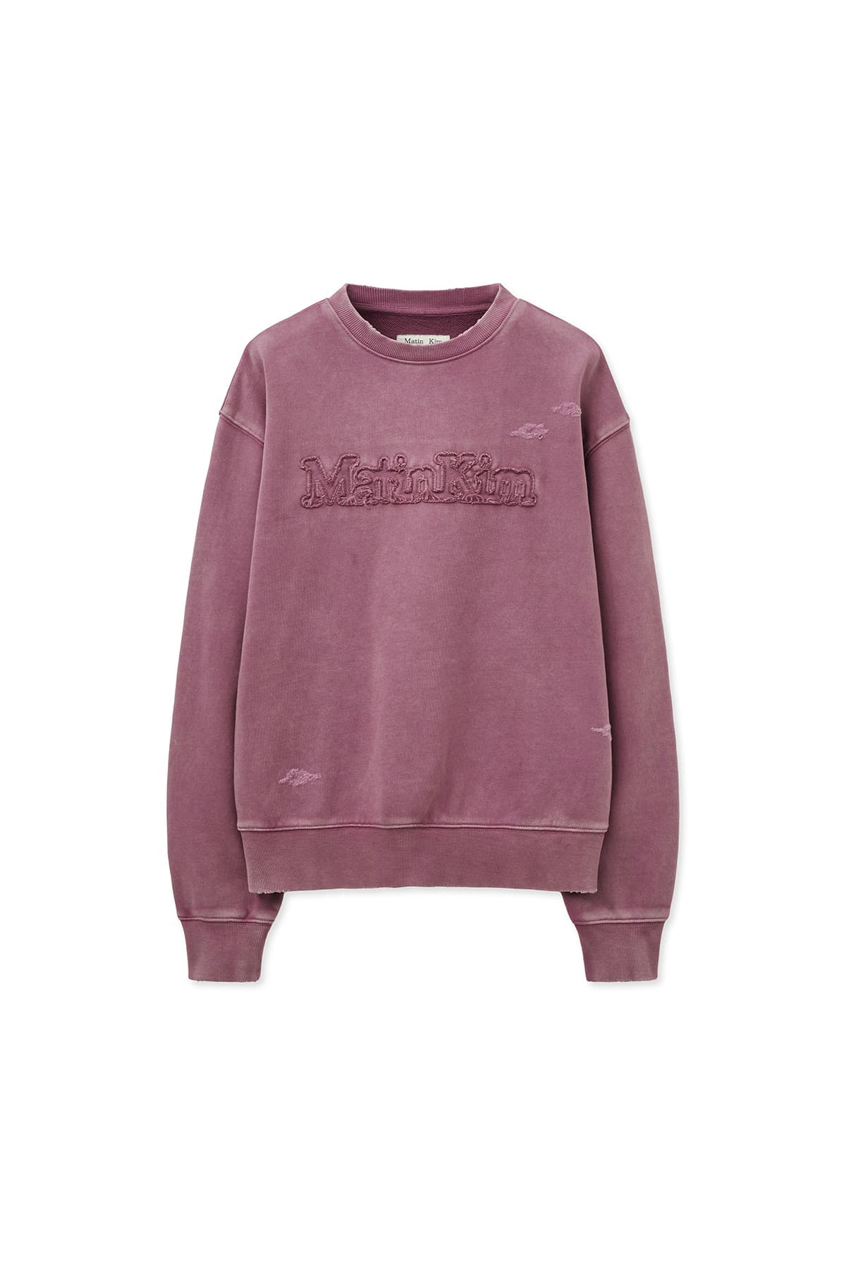 VINTAGE COLOR DYING LOGO SWEATSHIRT IN PINK