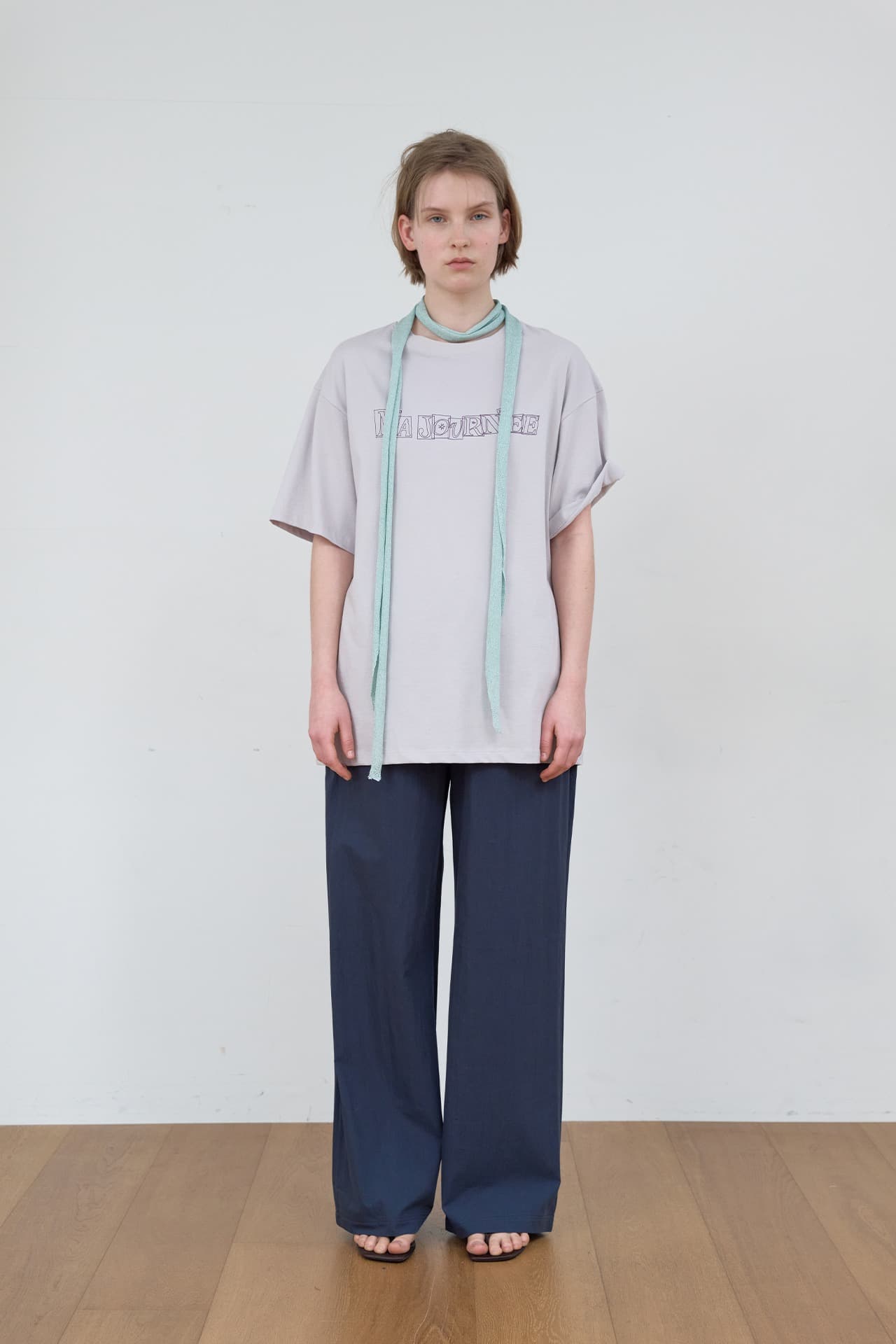 BASIC COTTON PANTS_NAVY