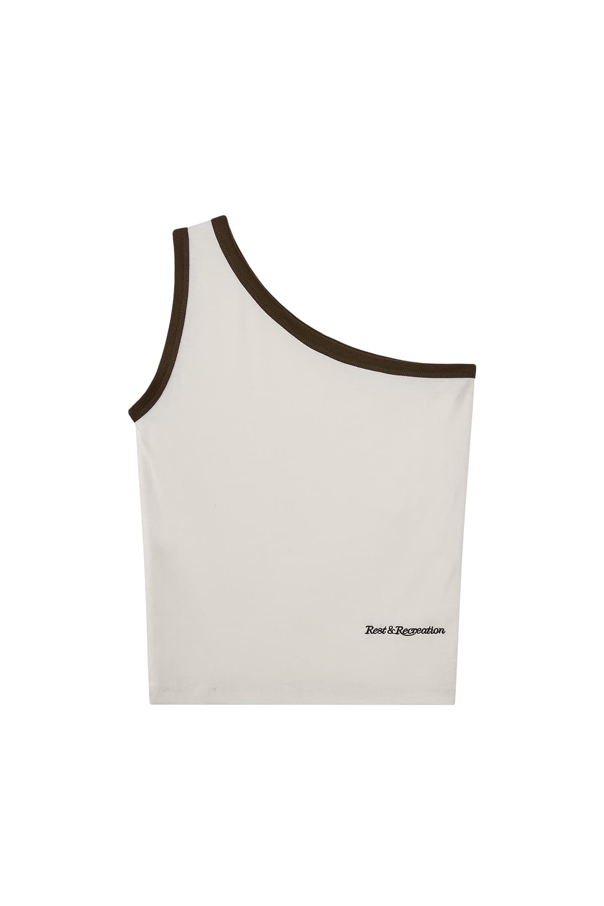 ONE SHOULDER SLEEVELESS - CREAM