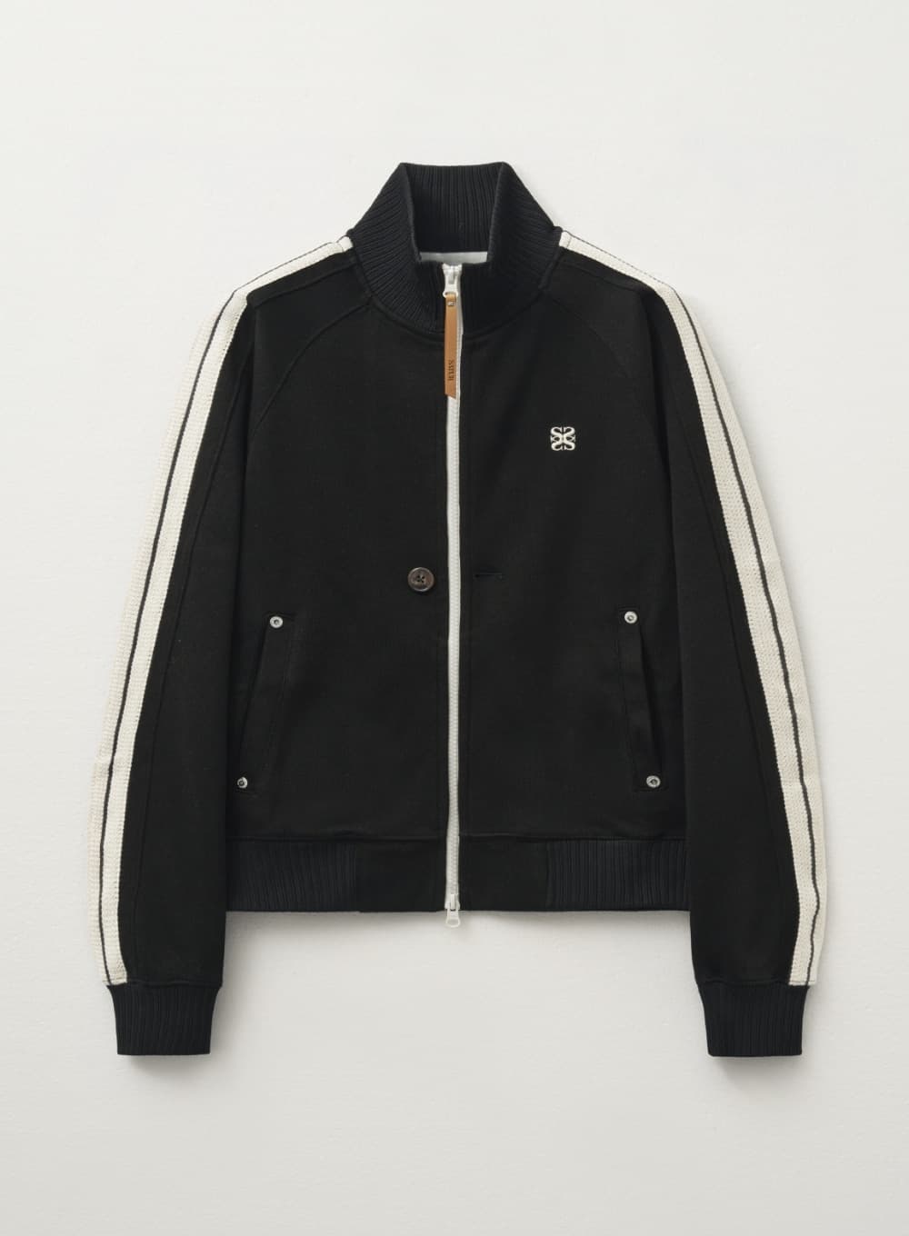 (W) Lawton All Day Track Zip-Up Jacket - Caviar Black