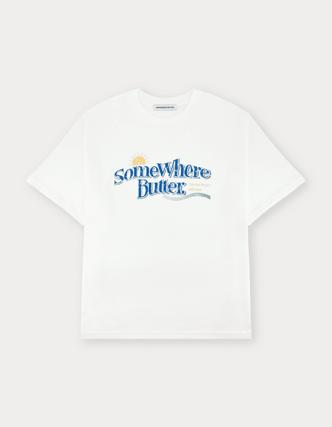 Sun Wave Logo Over-Fit Top - Ivory