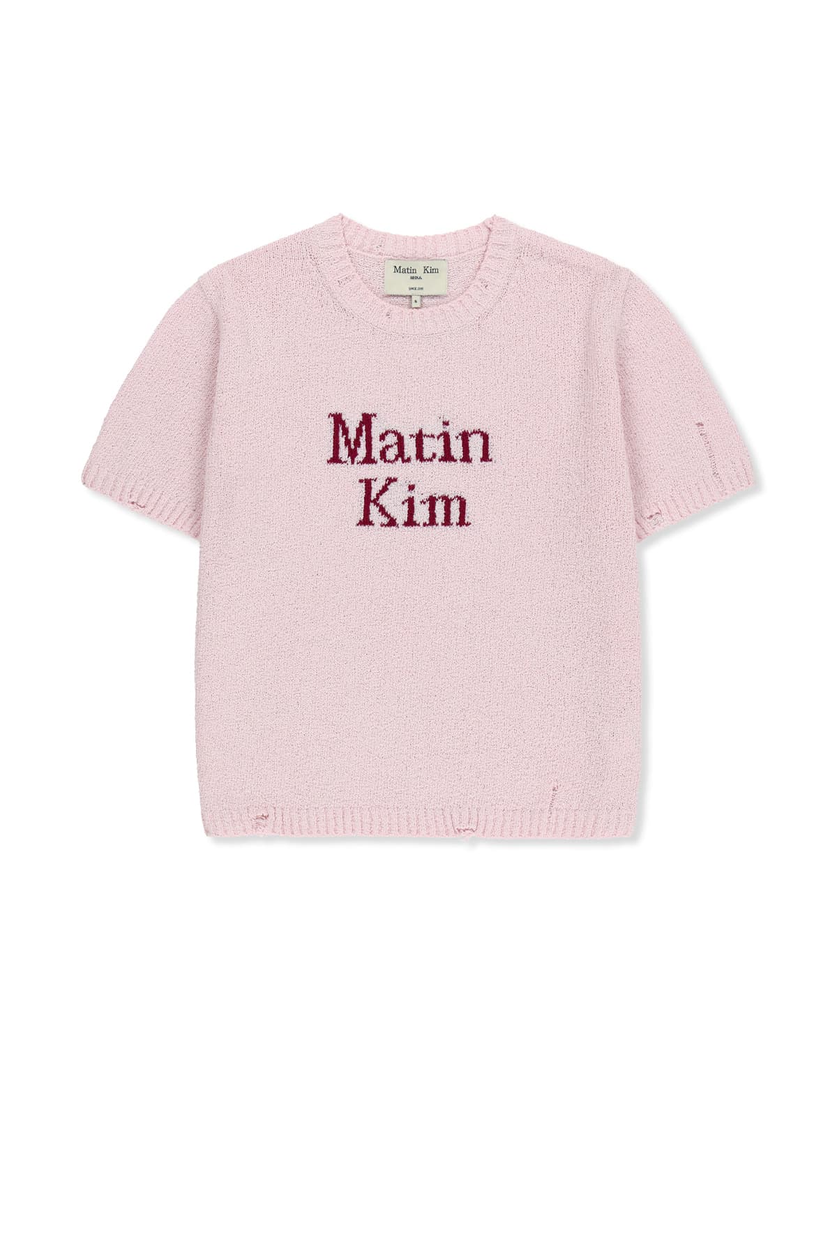 HALF SLEEVE LOGO PULLOVER FOR WOMEN IN PINK