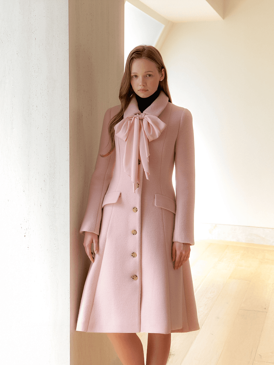 Signature Wool Flare Coat / Pink(2color)