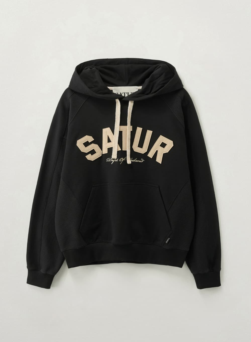 Lugo Panel Hoodie - Black
