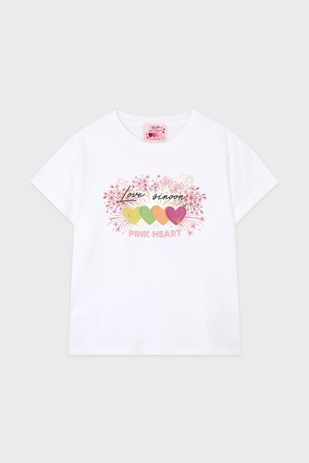 Pink X Sinoon Love T-Shirt (White)