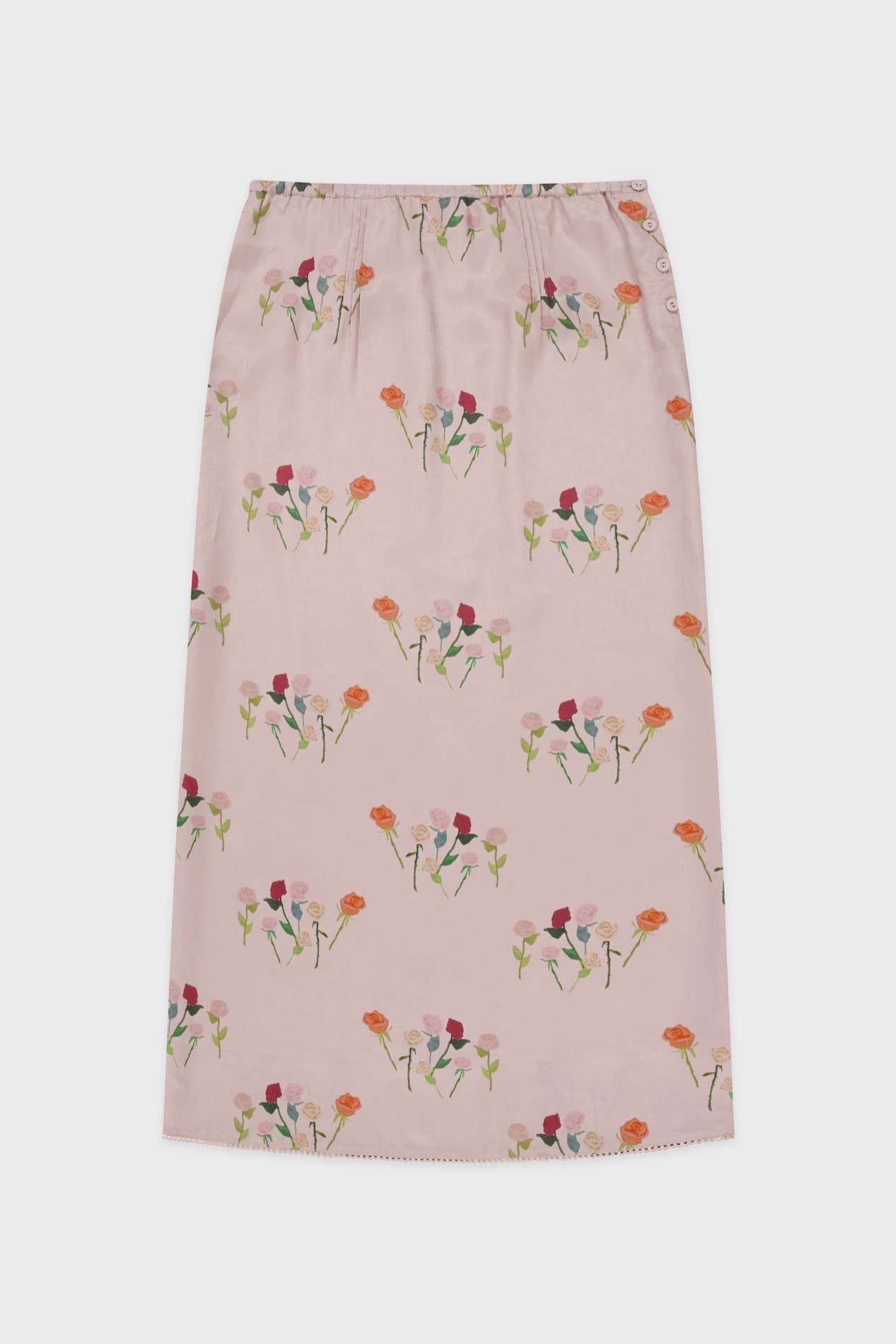 Sinoon Texture Flower Skirt (Pink)