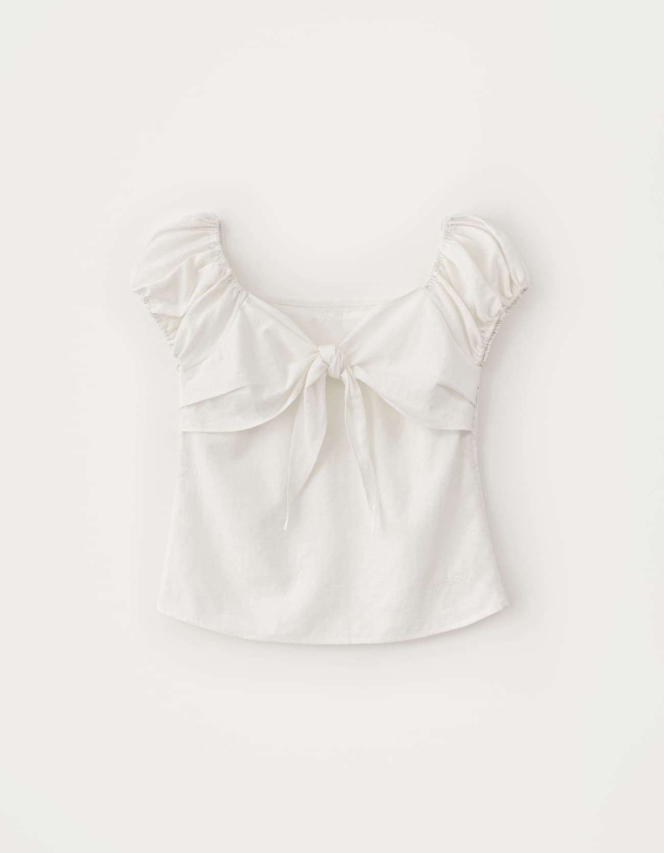 Muet Ribbon Blouse - Ivory