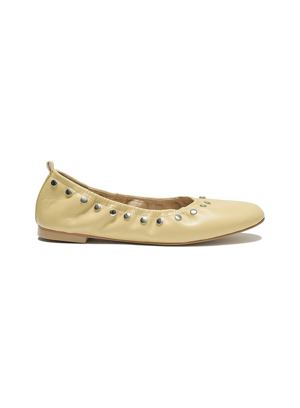 STUDDED POINTED FLAT SHOES_BUTTER