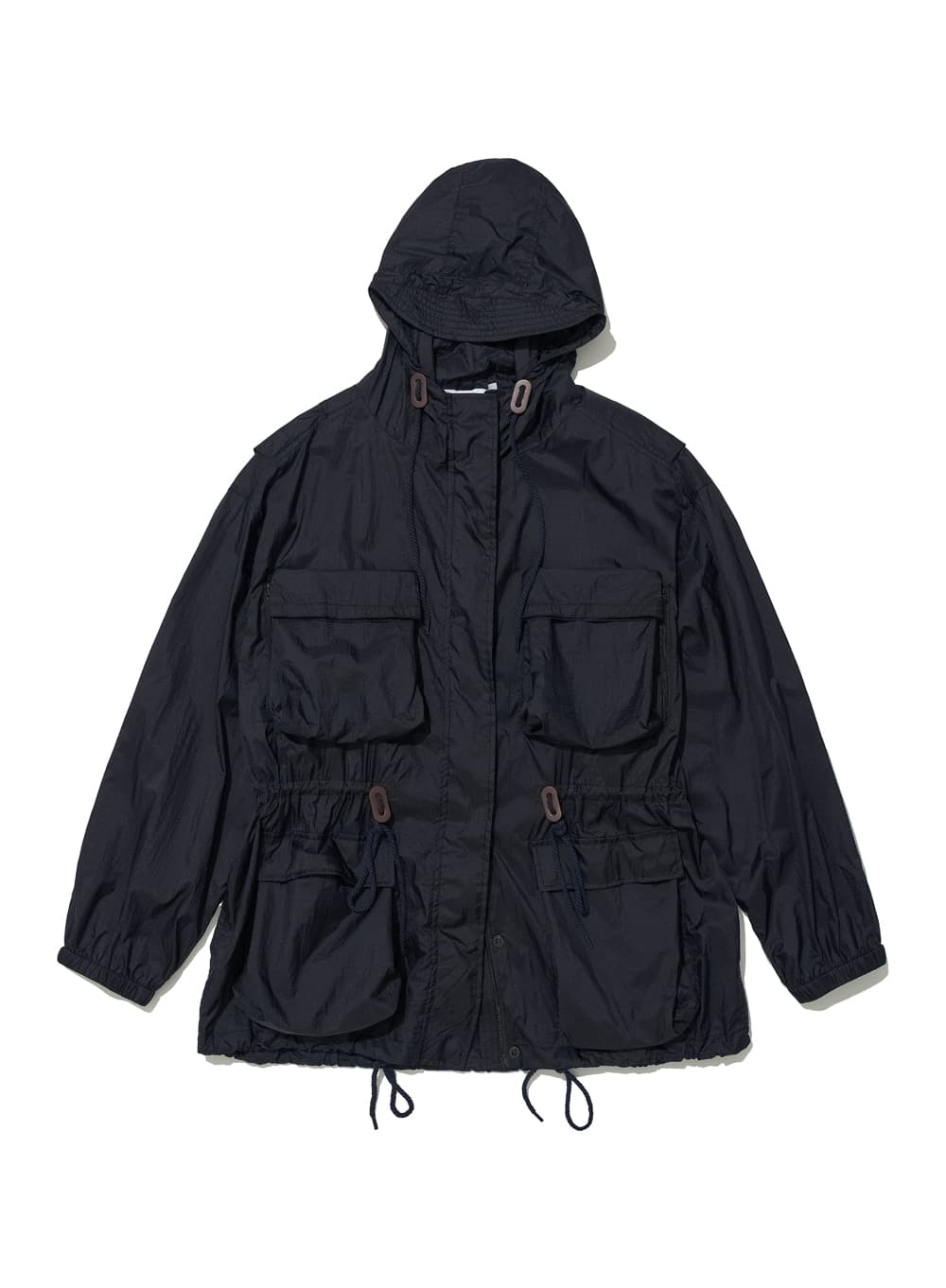 LIGHTWEIGHT HOODED UTILITY JACKET_NAVY
