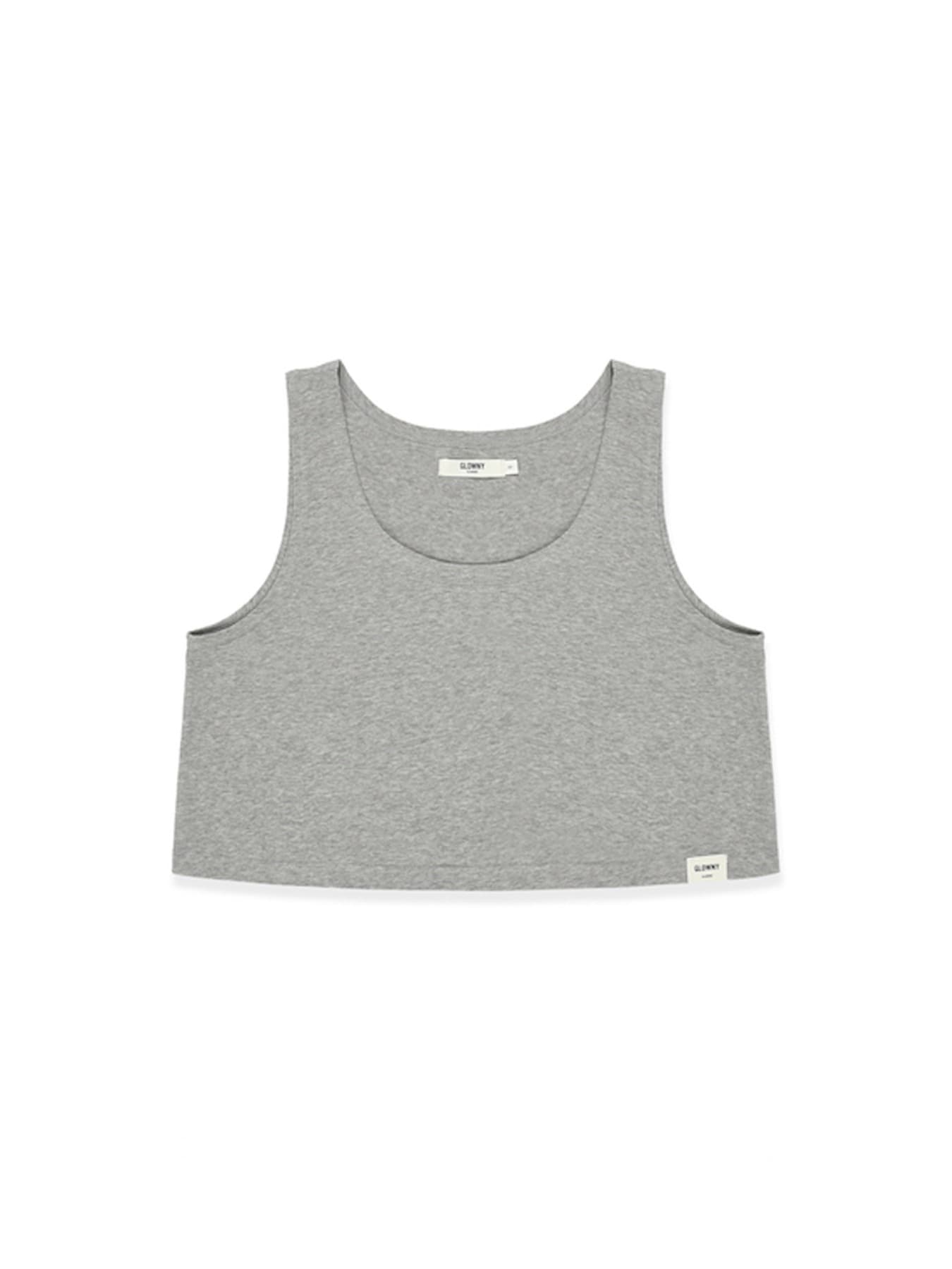G CLASSIC SOFT CROP SLEEVELESS (GRAY)
