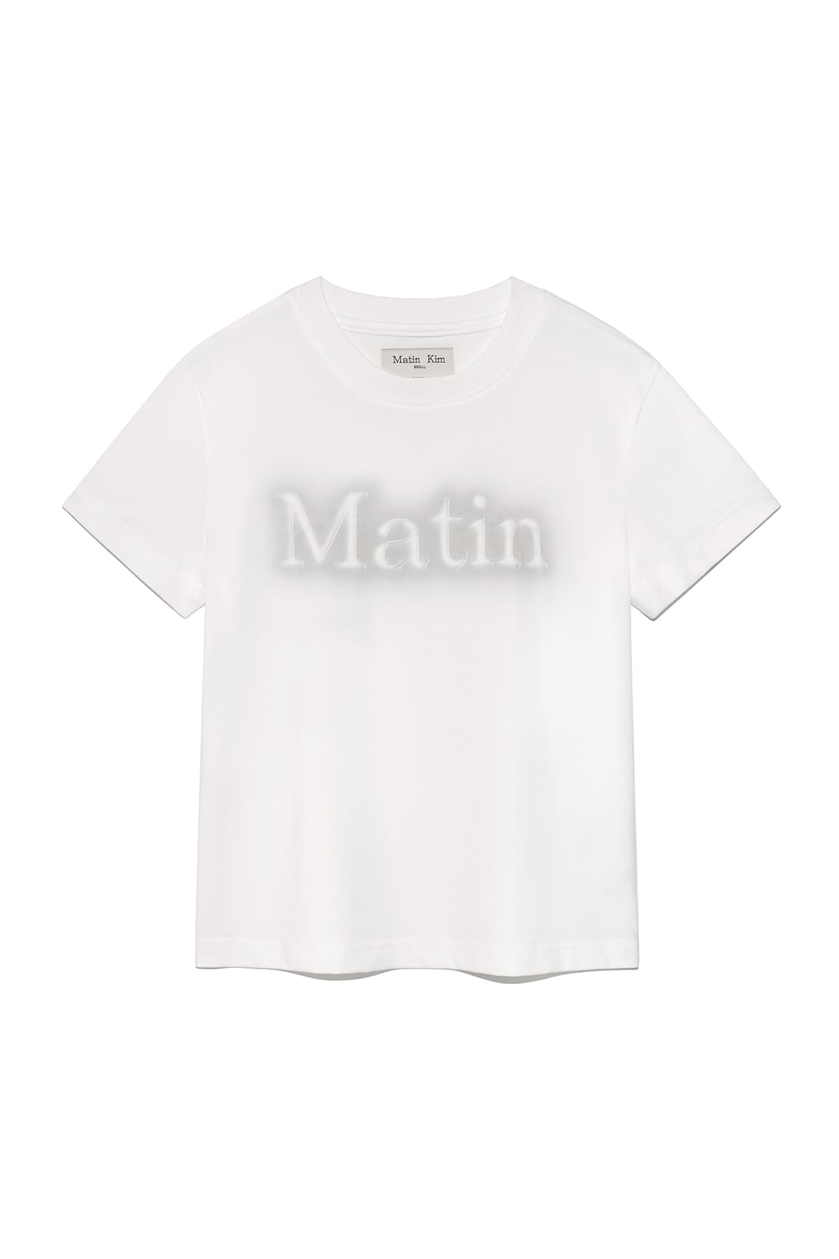 MATIN SHADOW TYPO TOP IN WHITE