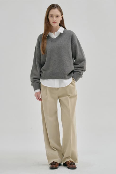 24FN corduroy wide pants [2colors]