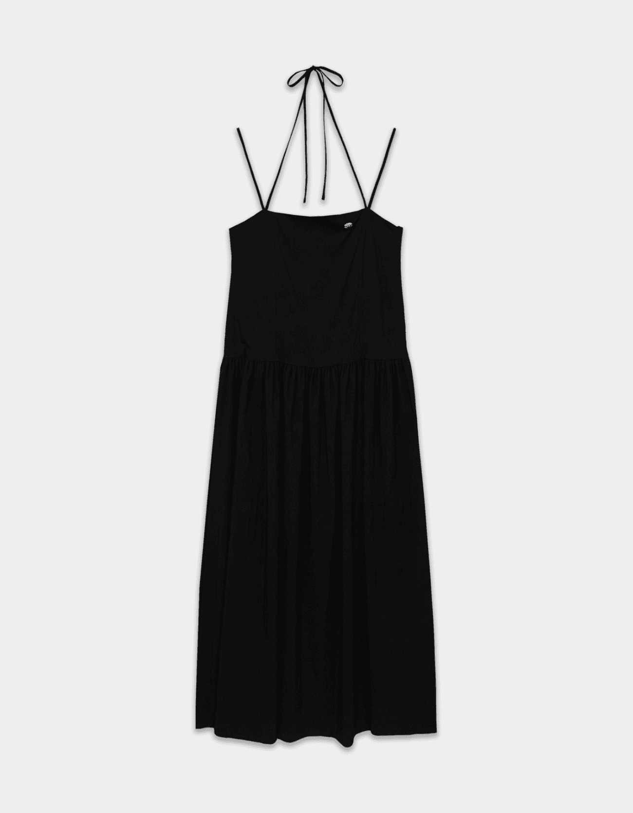 2nd / Halter neck long dress - black