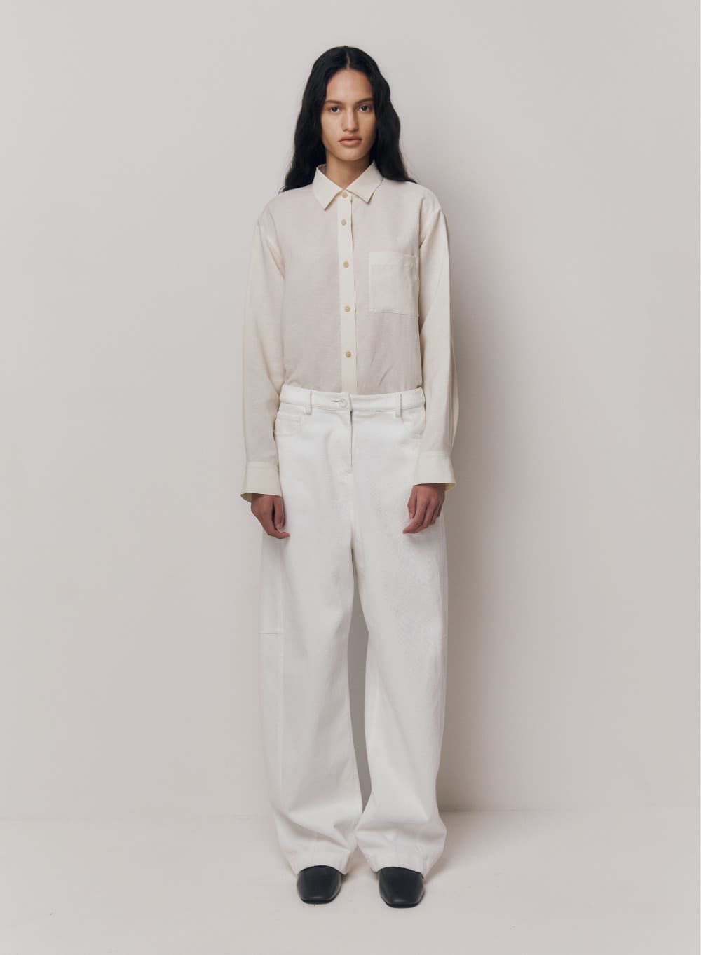 Gaius Cotton Pants White