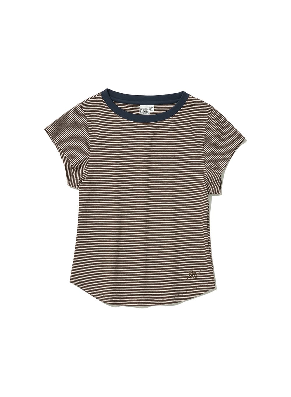 STRIPE 90s SHORT SLEEVE TEE_BROWN