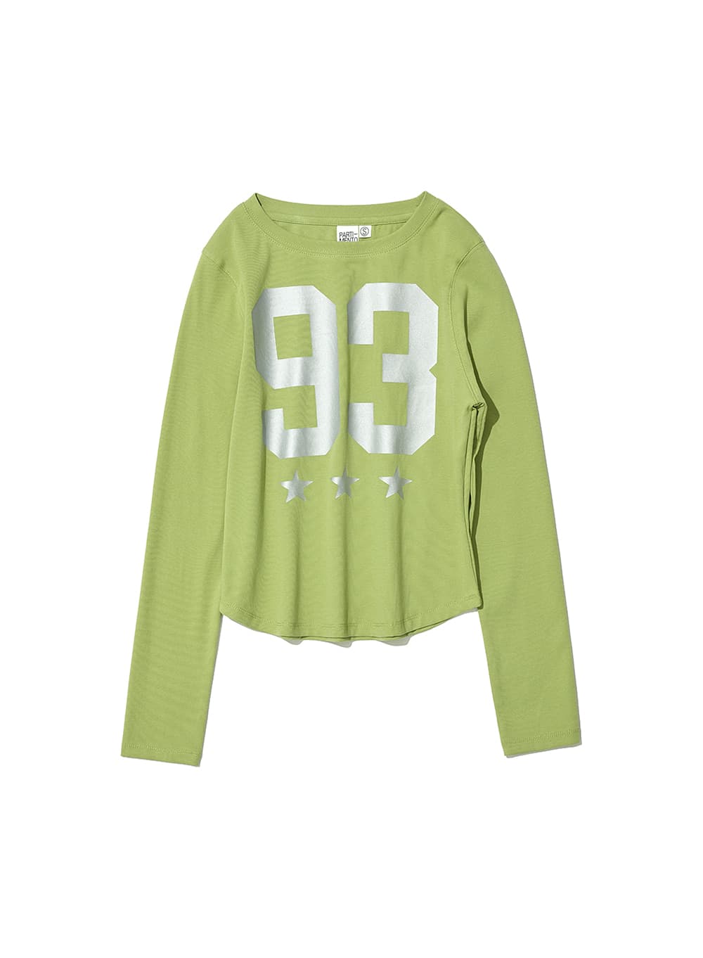 93 CIAO PRINTED LONG SLEEVE TEE_LIGHT GREEN