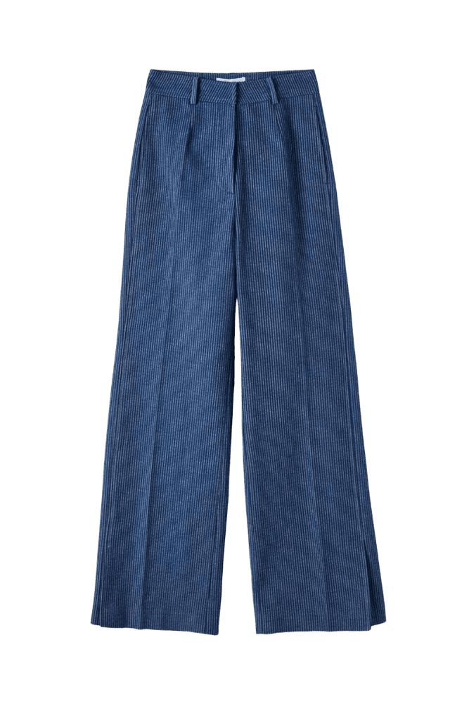 Linear Breeze Wide Pants (Blue)