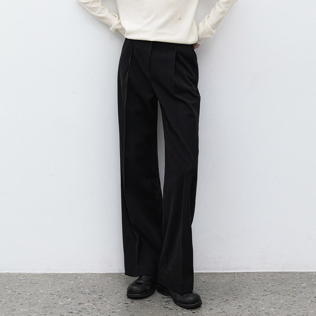 (PT-5685)ESSENTIAL WINTER TUCK PANTS