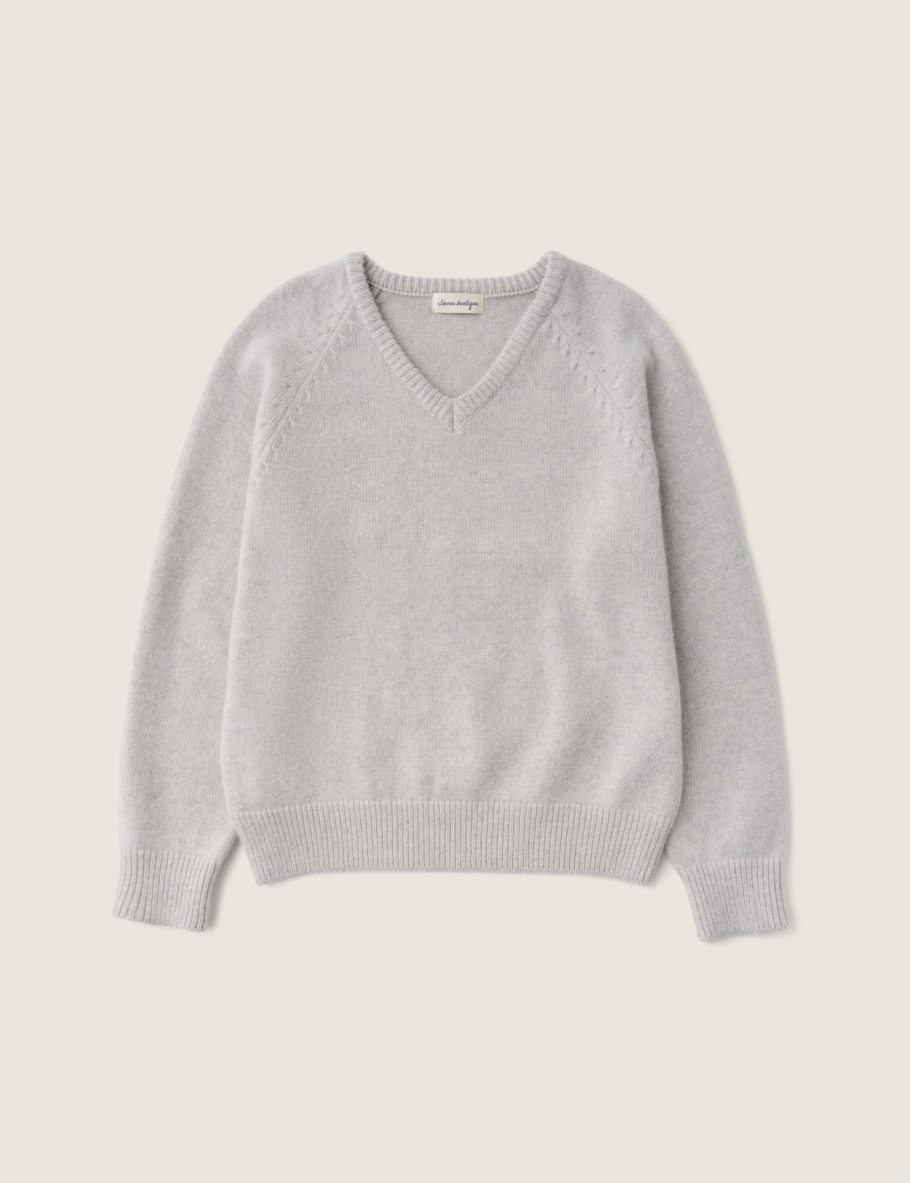 Nova Baby Alpaca Sweater (Melange Gray)