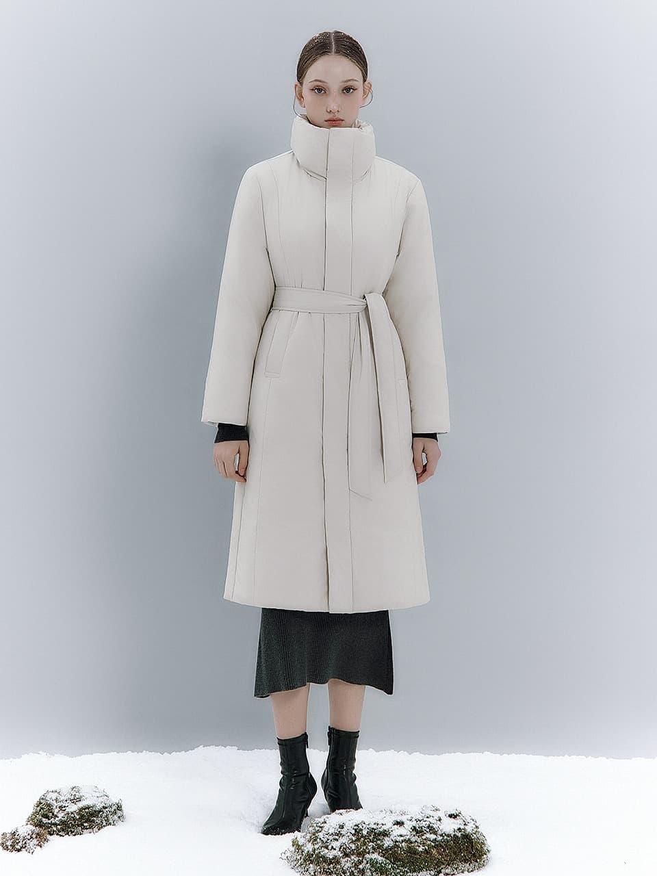 Roe Cashmere down padded coat_Cream