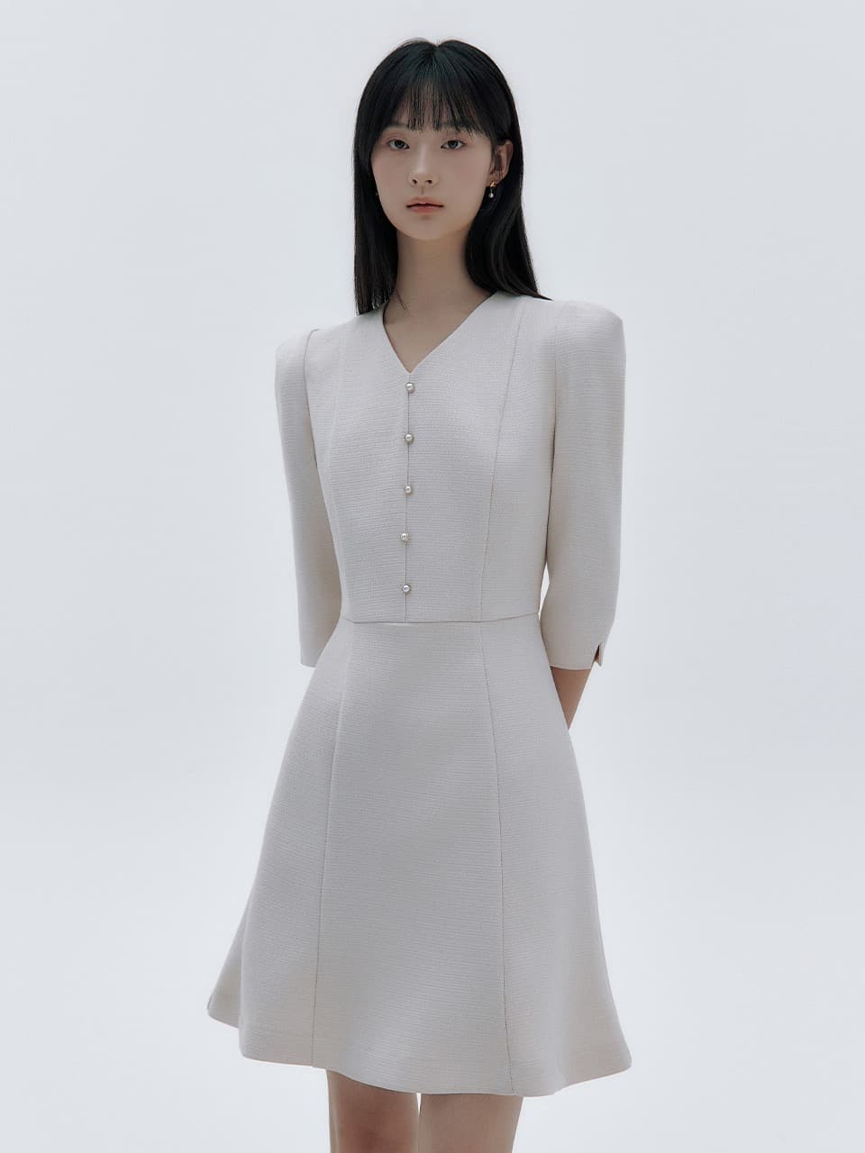 Letizia Button Mini Dress