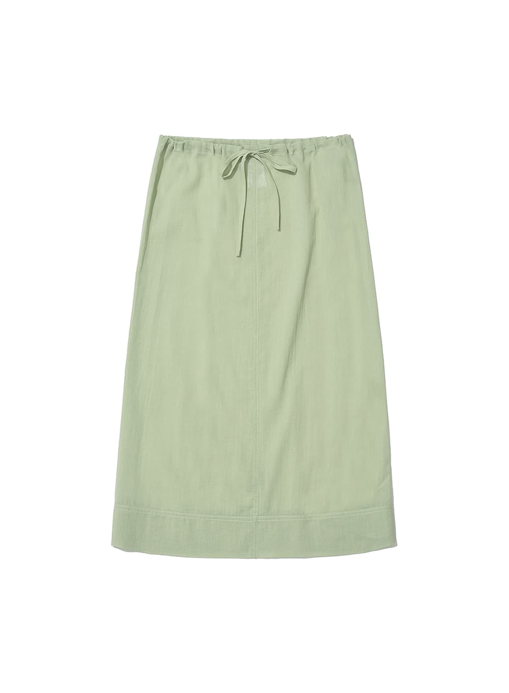 SHEER MIDI SKIRT_LIGHT GREEN