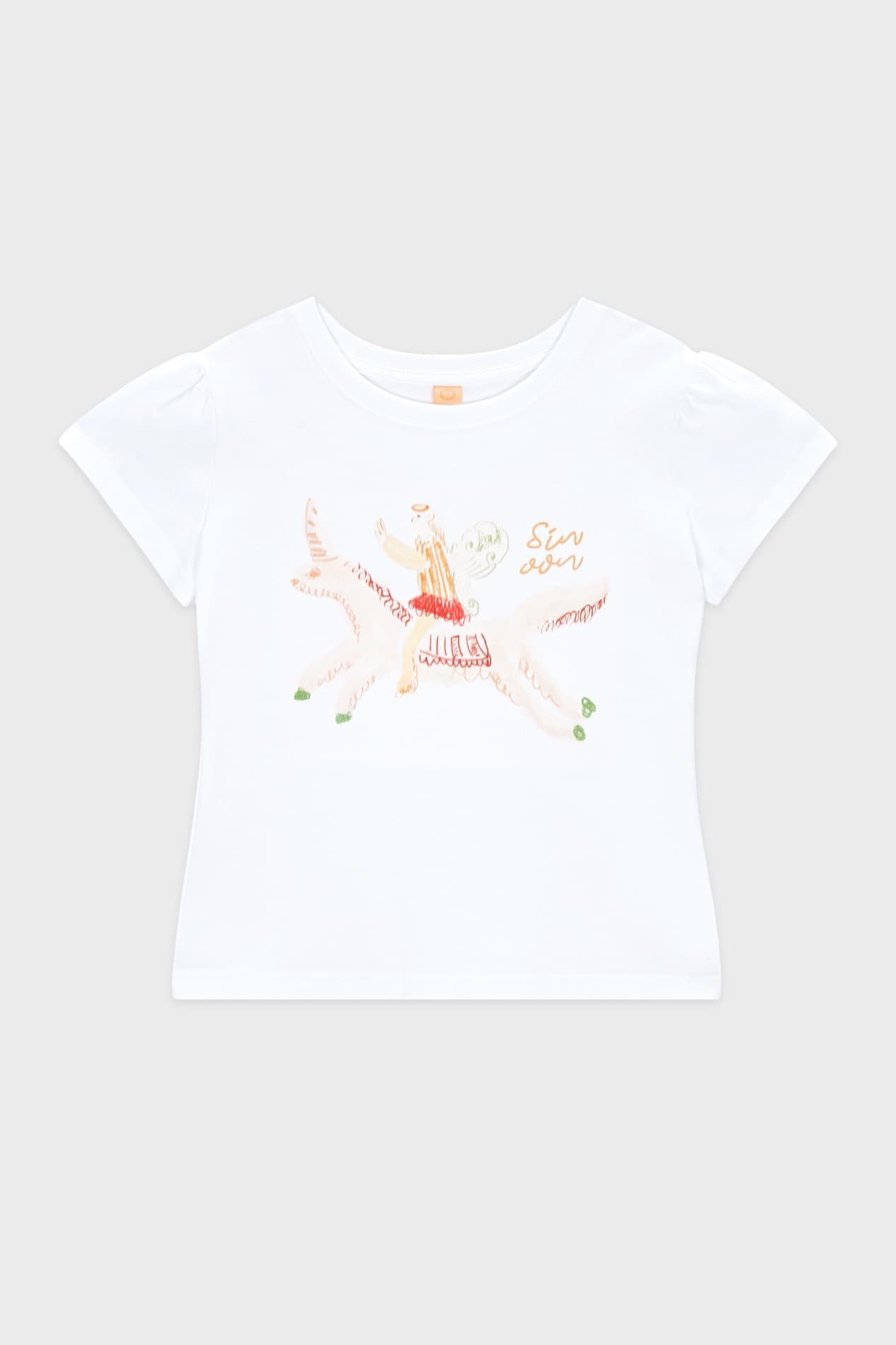 Unicorn Puff T-Shirt (White)