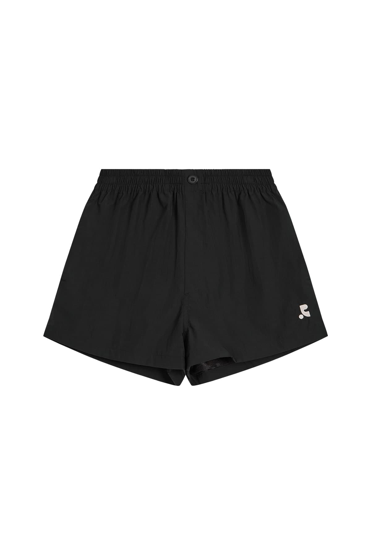 BUTTON EASY SHORTS - BLACK