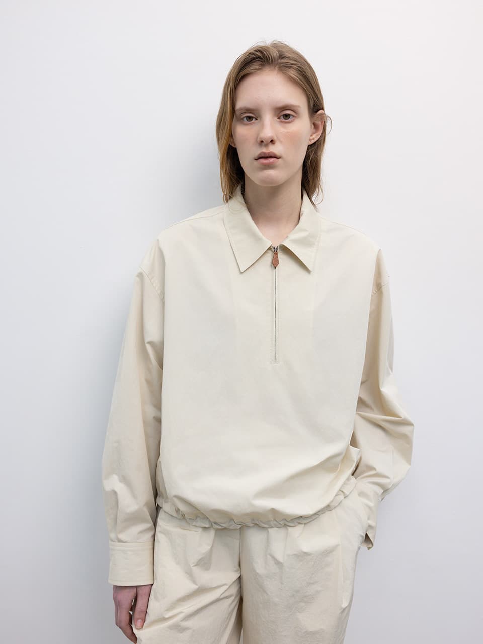 HALF ZIP SHIRTS [IVORY]