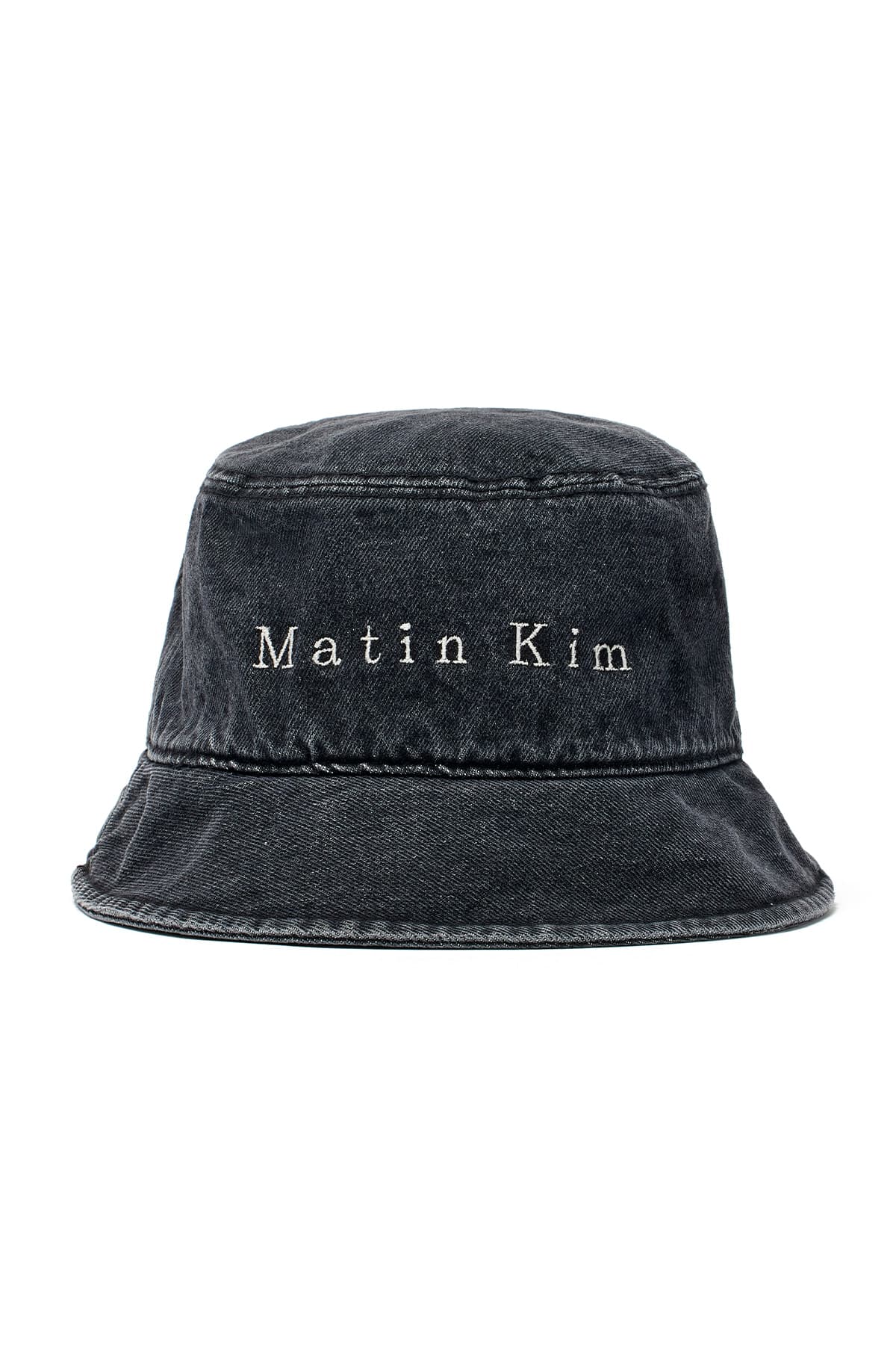 MATIN BLACK DENIM BUCKET HAT IN BLACK