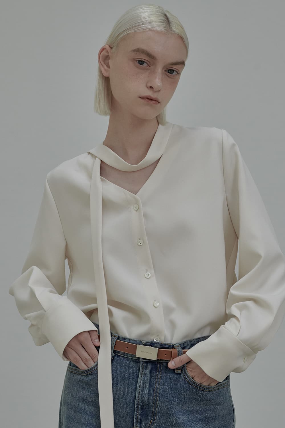 Daniel Tie Blouse - Ivory