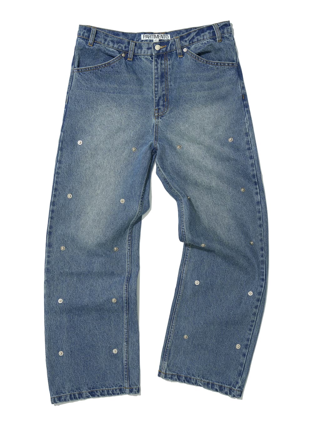 TRANSFORM DOUBLE KNEE PATCH JEANS_MID BLUE