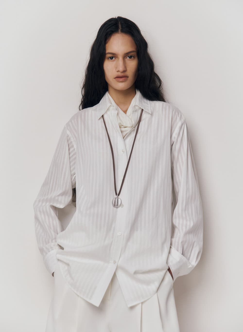 Tacit Shirt White Stripe