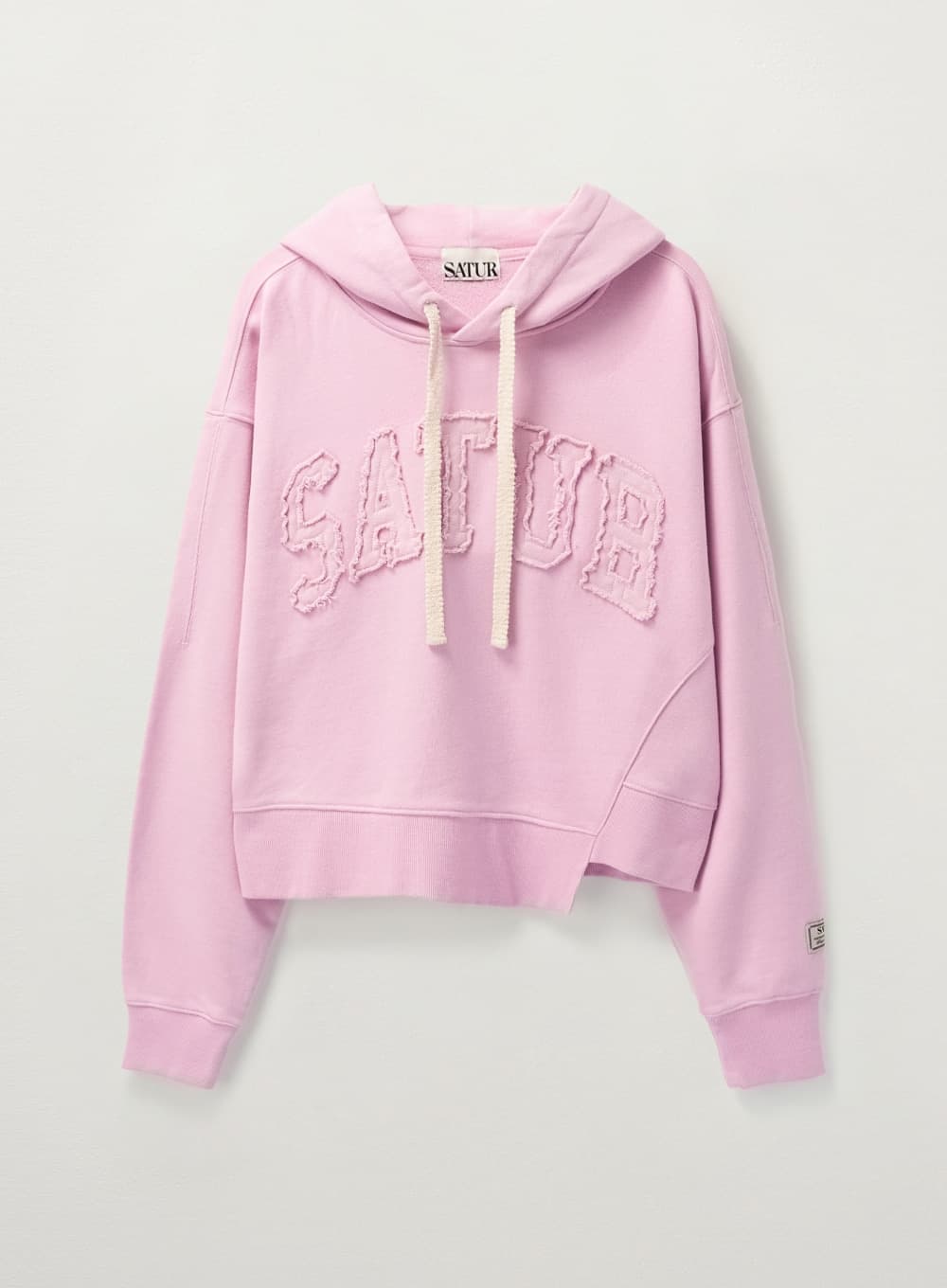 (W) Dublin Crop Hood T-shirt - Pink