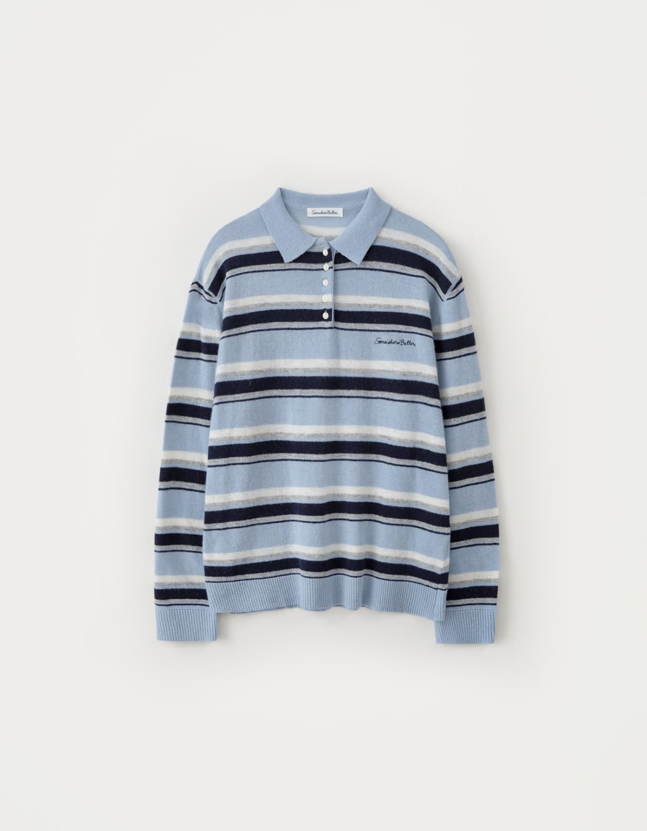 Cope Stripe Knit - Light Blue