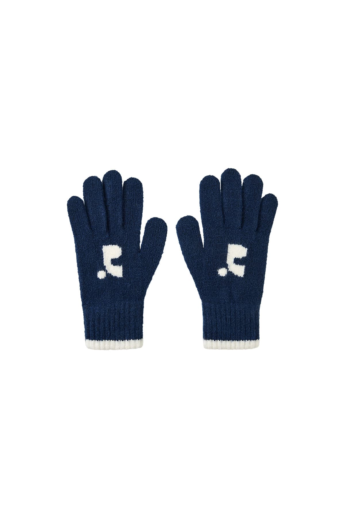 LOGO KNIT GLOVE - NAVY