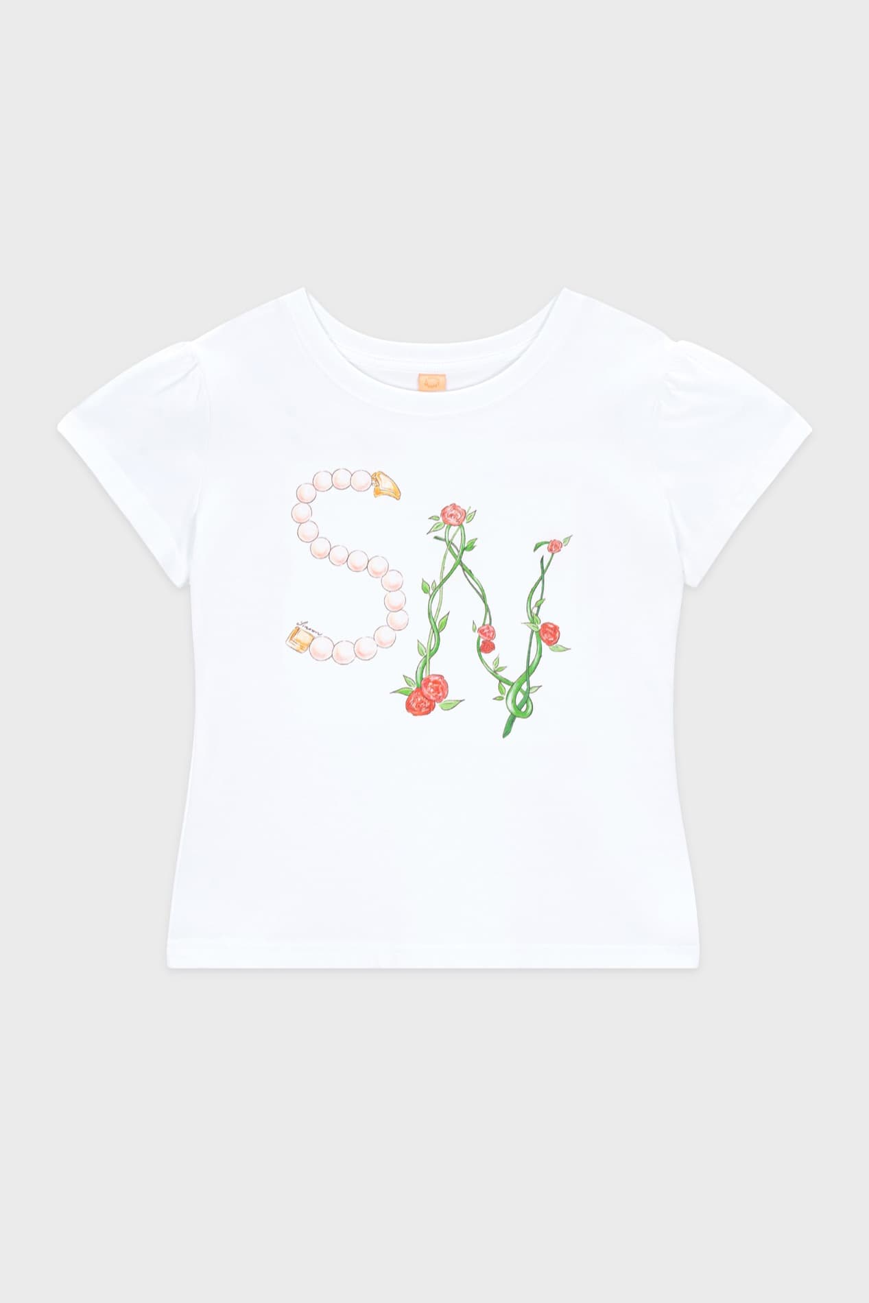 SN Flower Puff T-Shirt (White)