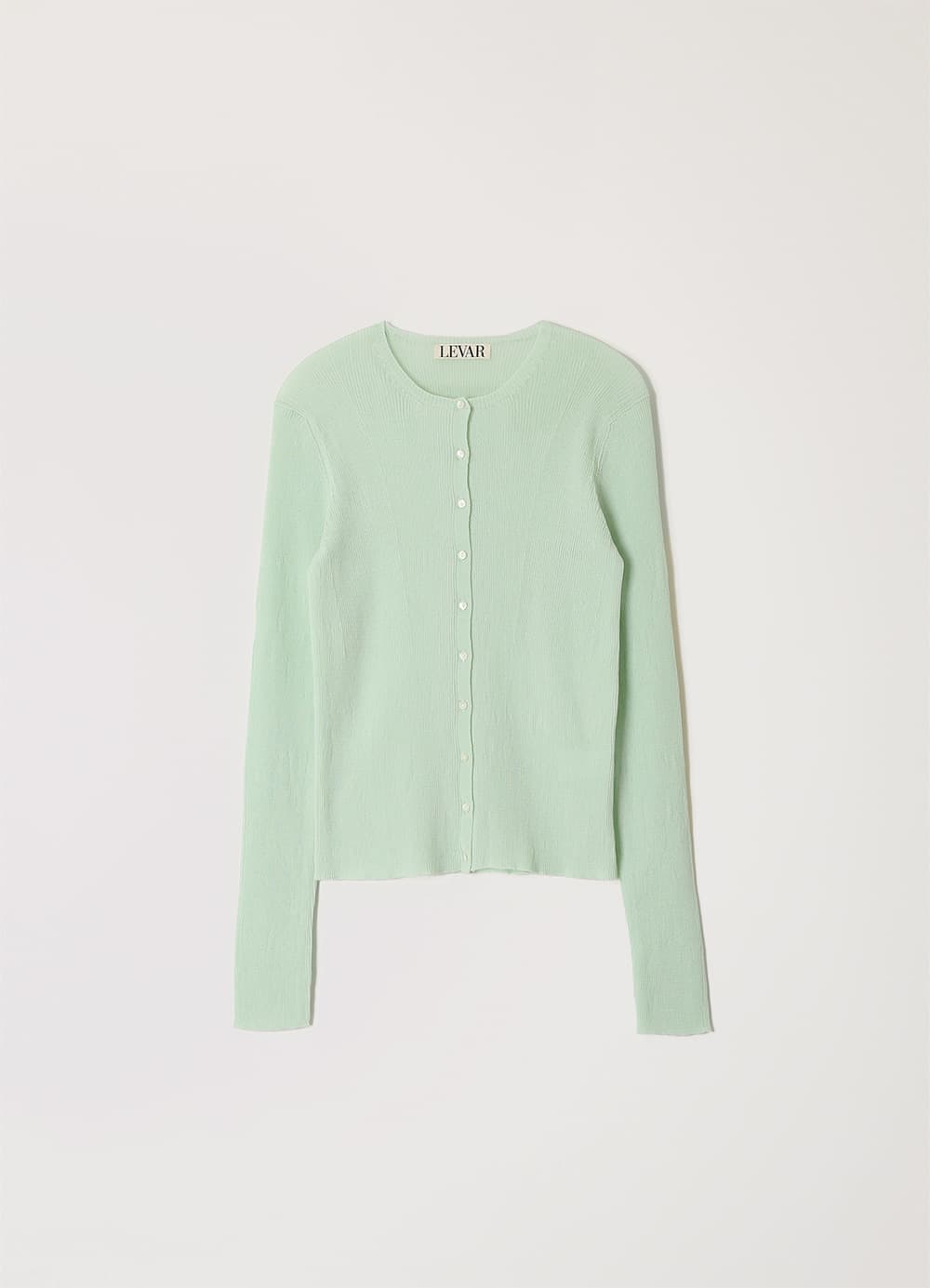 Light Slim Knit Cardigan - Irish Mint