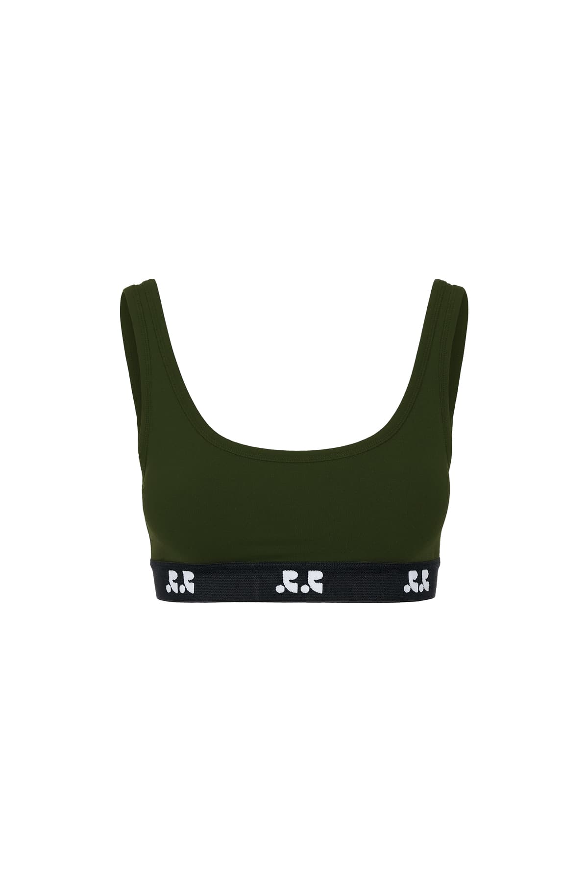 RR LOGO BAND BRA - KHAKI